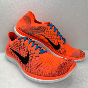 Nike Free RN Flyknit 717075-804 Running Shoes Orange - Men's 12